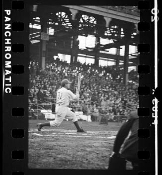 Gene Moore at Bat negative, probably 1940