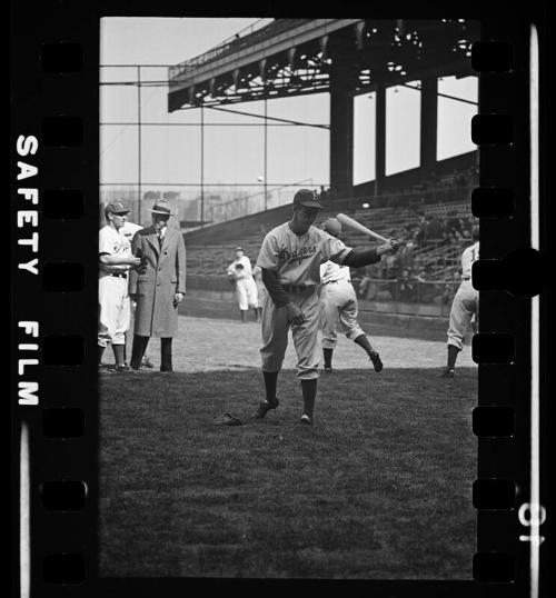 Pee Wee Reese Batting negative, between 1940 and 1942