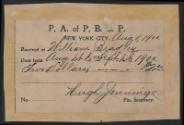 Bill Bradley dues receipt, 1900 August 08