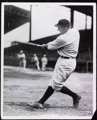 Ty Cobb Batting photograph, 1918 or 1919