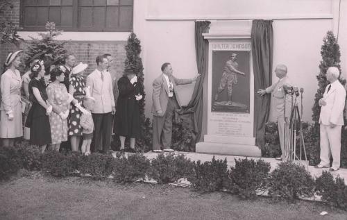 Walter Johnson Monument photograph, undated