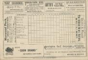 Pittsburgh Alleghenys versus Cincinnati Reds scorecard, 1890