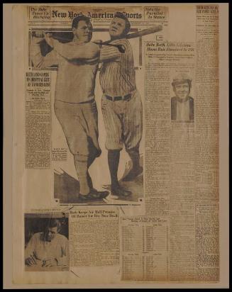 Babe Ruth scrapbook Volume 06 Part 02, 1925-1927