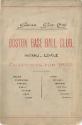 Old Timers versus Boston Beaneaters scorecard, 1891 October 09