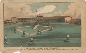 Providence Grays versus Buffalo Bisons scorecard, 1884 July 09