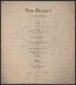 Testimonial Banquet to A.G. Spalding and the World Tour Baseball Players program, 1889 April 08