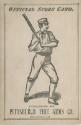 Baltimore Orioles versus Pittsburgh Alleghenys scorecard, 1885 July 18