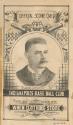 Pittsburgh Alleghenys versus Indianapolis Hoosiers scorecard, 1888 July 21