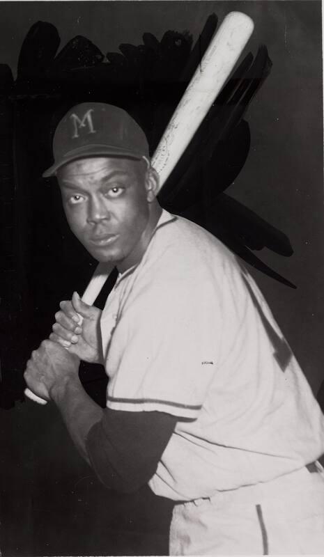 Monte Irvin Batting photograph, undated