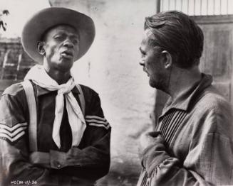 Satchel Paige with Unidentified Man photograph, circa 1958