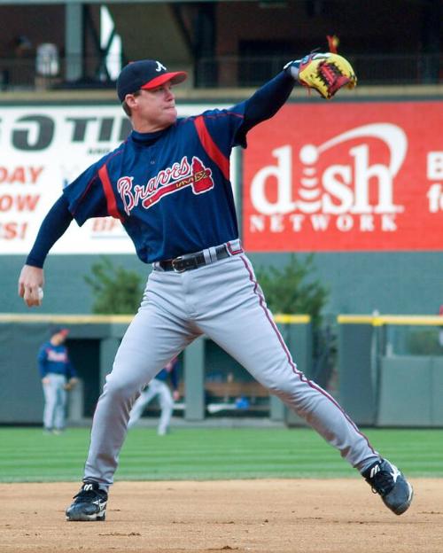 Chipper Jones Throwing photograph, 2006 September 22