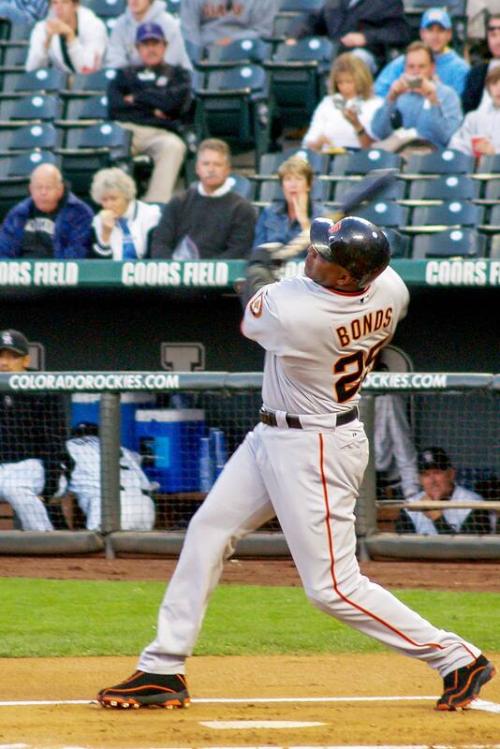 Barry Bonds Batting photograph, 2006 September 18