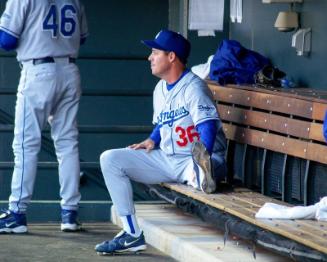 Greg Maddux Dugout photograph, 2006 September 26