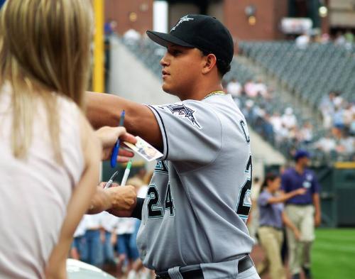 Miguel Cabrera Autograph photograph, 2006 June 03