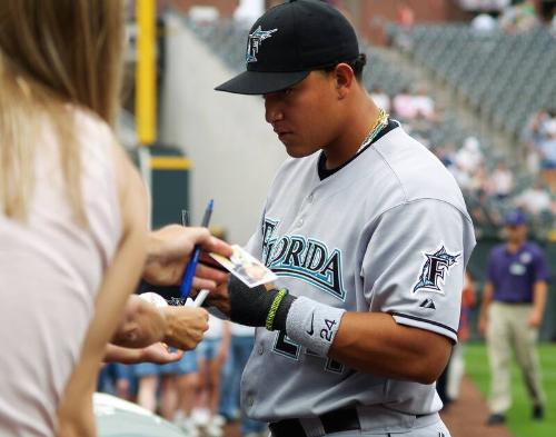 Miguel Cabrera Autograph photograph, 2006 June 03