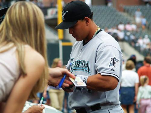 Miguel Cabrera Autograph photograph, 2006 June 03