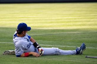 Nomar Garciaparra Stretching photograph, 2006 May 16