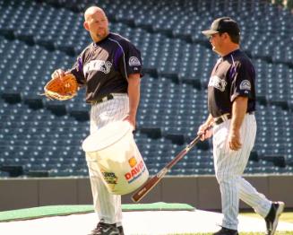 Walt Weiss and Mike Gallego photograph, 2006 April 17