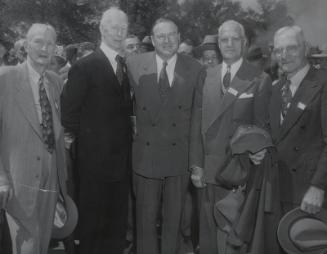 Cy Young, Connie Mack, Joe Cronin and Will Harridge photograph, undated