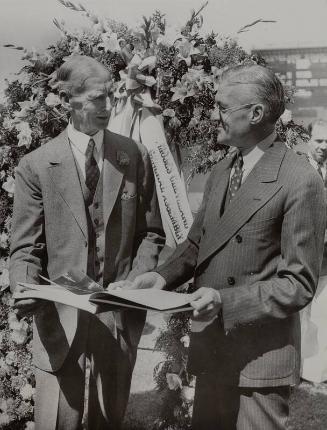 Connie Mack and Will Harridge photograph, 1938 June 19