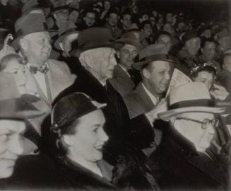 Connie Mack in the Stands photograph, 1951 April 17