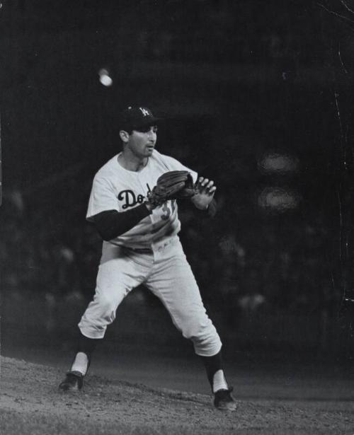 Sandy Koufax Pitching photograph, between 1958 and 1966