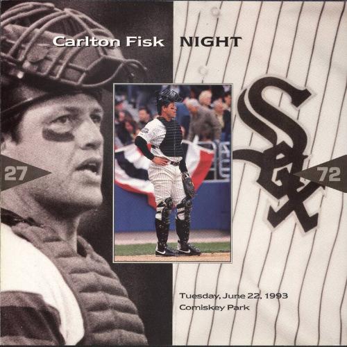 Carlton Fisk Night brochure, 1993 June 22