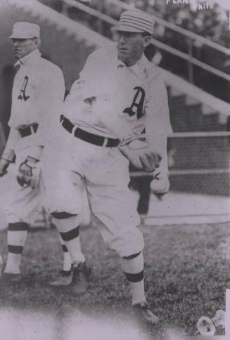 Eddie Plank Pitching photograph, 1913 or 1914