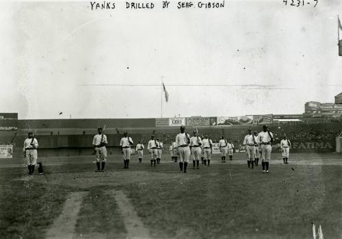 New York Yankees Drilling photograph, circa 1917