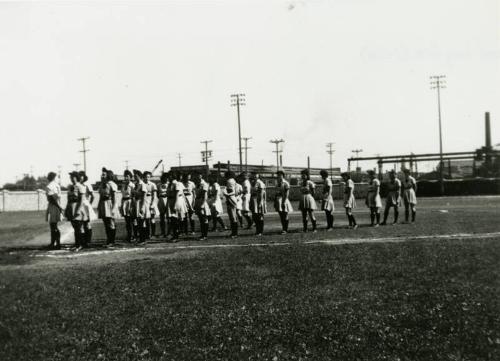 Racine Belles in Formation photograph, between 1943 and 1945