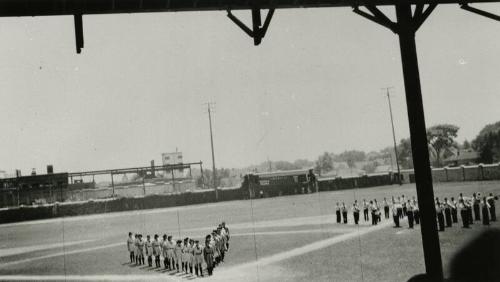 Racine Belles in Formation photograph, between 1943 and 1945