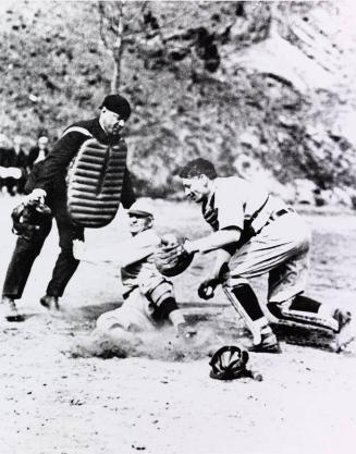 Honus Wagner Sliding photograph, undated