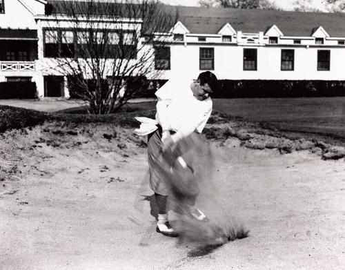 Babe Ruth Golfing photograph, undated