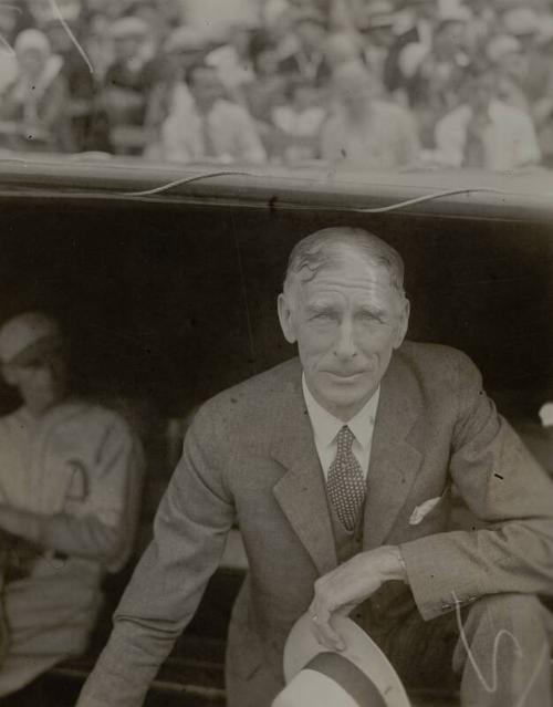 Connie Mack in a Dugout photograph, undated