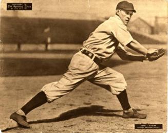 Johnny Evers Fielding photograph, circa 1908