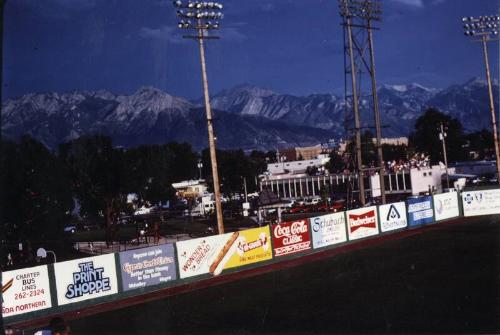 Interior of Derks Field photograph, 1987 July 24 or 25