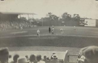 Charlie Gehringer and Babe Ruth Action photograph, approximately 1924