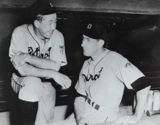 Charlie Gehringer and Birdie Tebbetts photograph, 1942