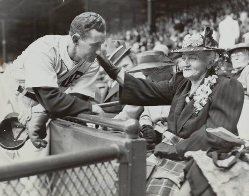 Charlie Gehringer and Mother photograph, between 1924 and 1942