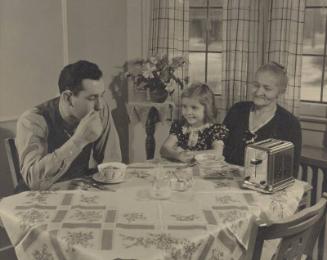 Charlie Gehringer with Mother and Unidentified Child photograph, undated