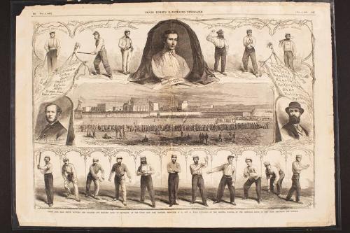 Frank Leslie's Illustrated Newspaper clipping, 1865