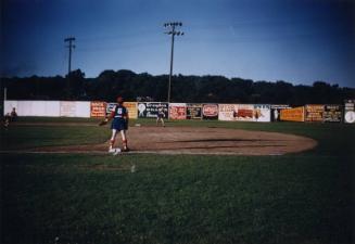 Fort Wayne Daisies Game Action photograph, 1954