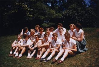 Grand Rapids Chicks on a Picnic photograph, 1954