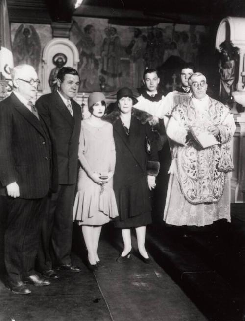 Babe Ruth and Claire Hodgson Wedding photograph, 1929 April 17