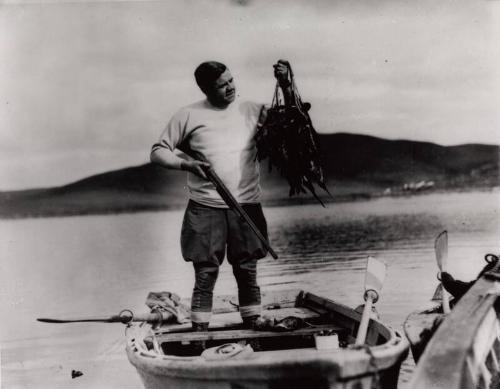 Babe Ruth Hunting photograph, 1927 January 19