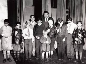 Babe Ruth and Boy Scouts photograph, 1932 January 26