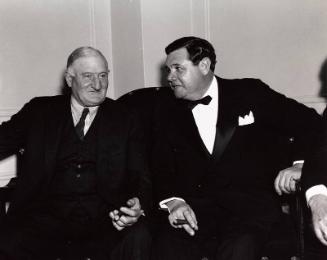 Babe Ruth and Honus Wagner photograph, 1938 January 31