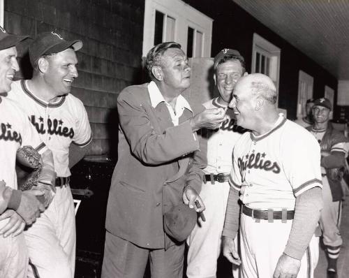 Babe Ruth at Phillies Spring Training photograph, 1948 March 18