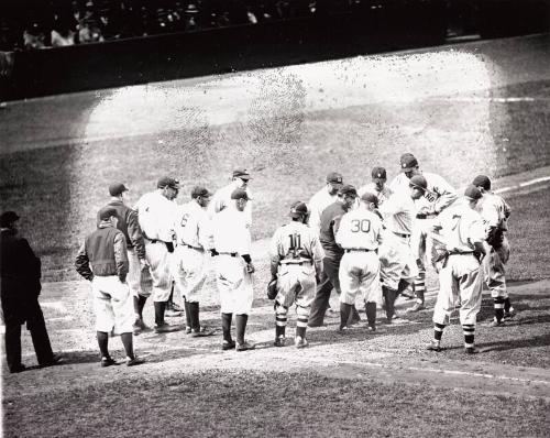 Babe Ruth Hit by Pitch photograph, 1934 May 14