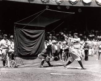 Babe Ruth Batting photograph, between 1920 and 1934